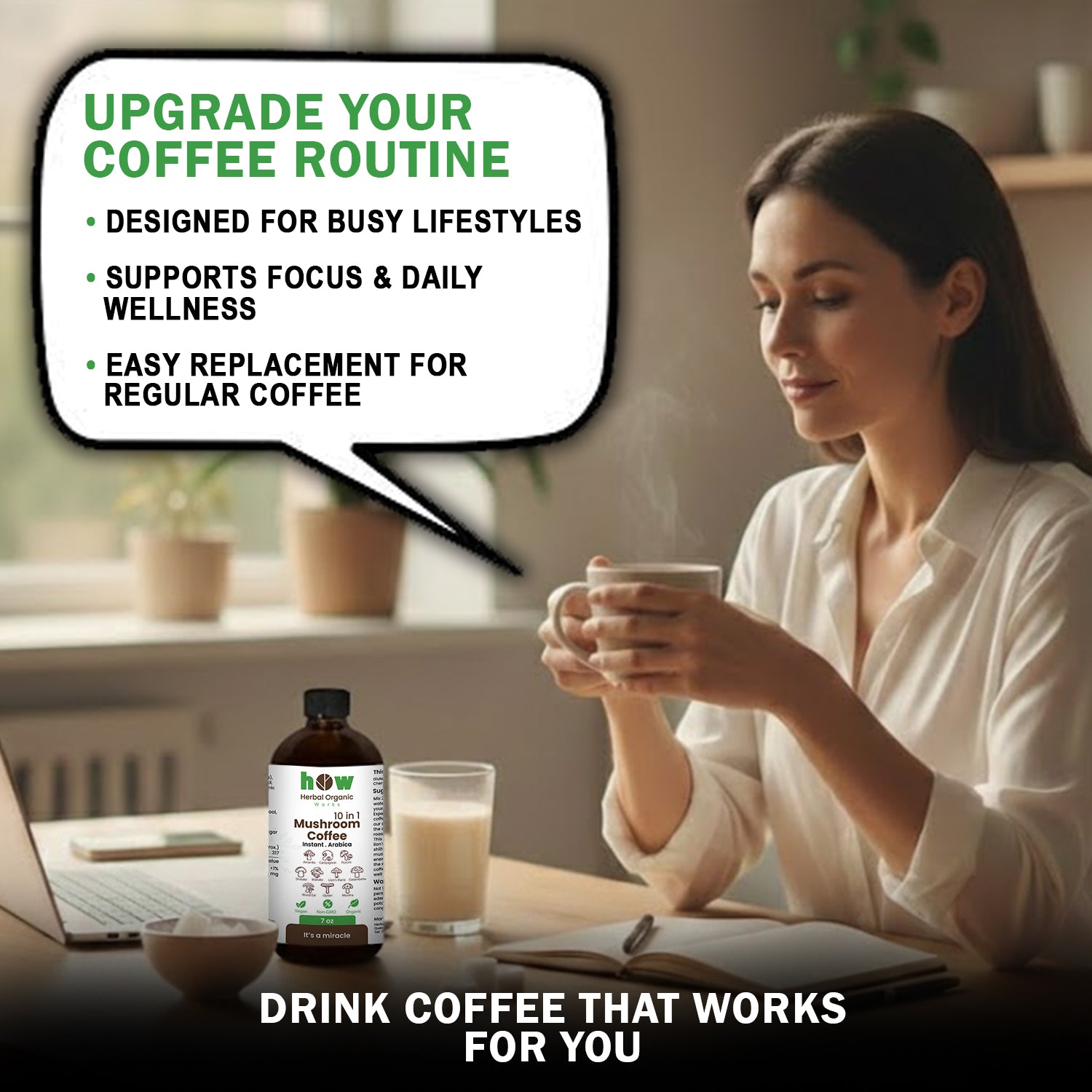 10-in-1 Mushroom coffee works