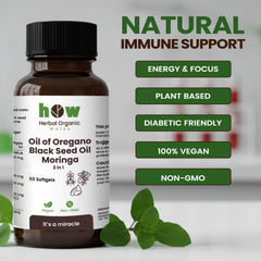 Oregano Black Seed Moringa – 60 Vegan Softgels