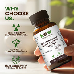 Oregano Black Seed Moringa – 60 Vegan Softgels