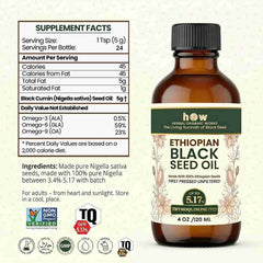 Black Seed Oil 4oz | Cold Pressed Ethiopian Nigella Sativa