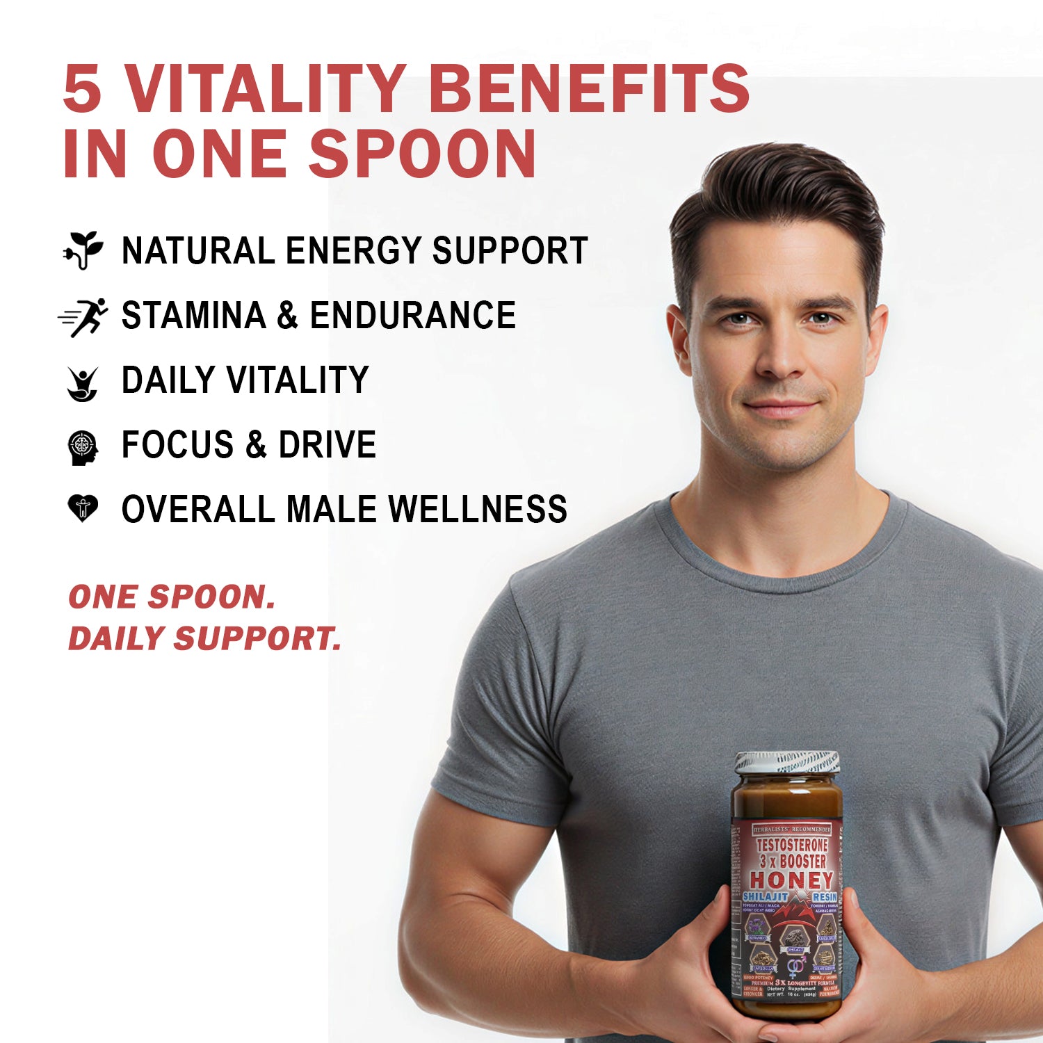 3x T-Booster Honey benefits