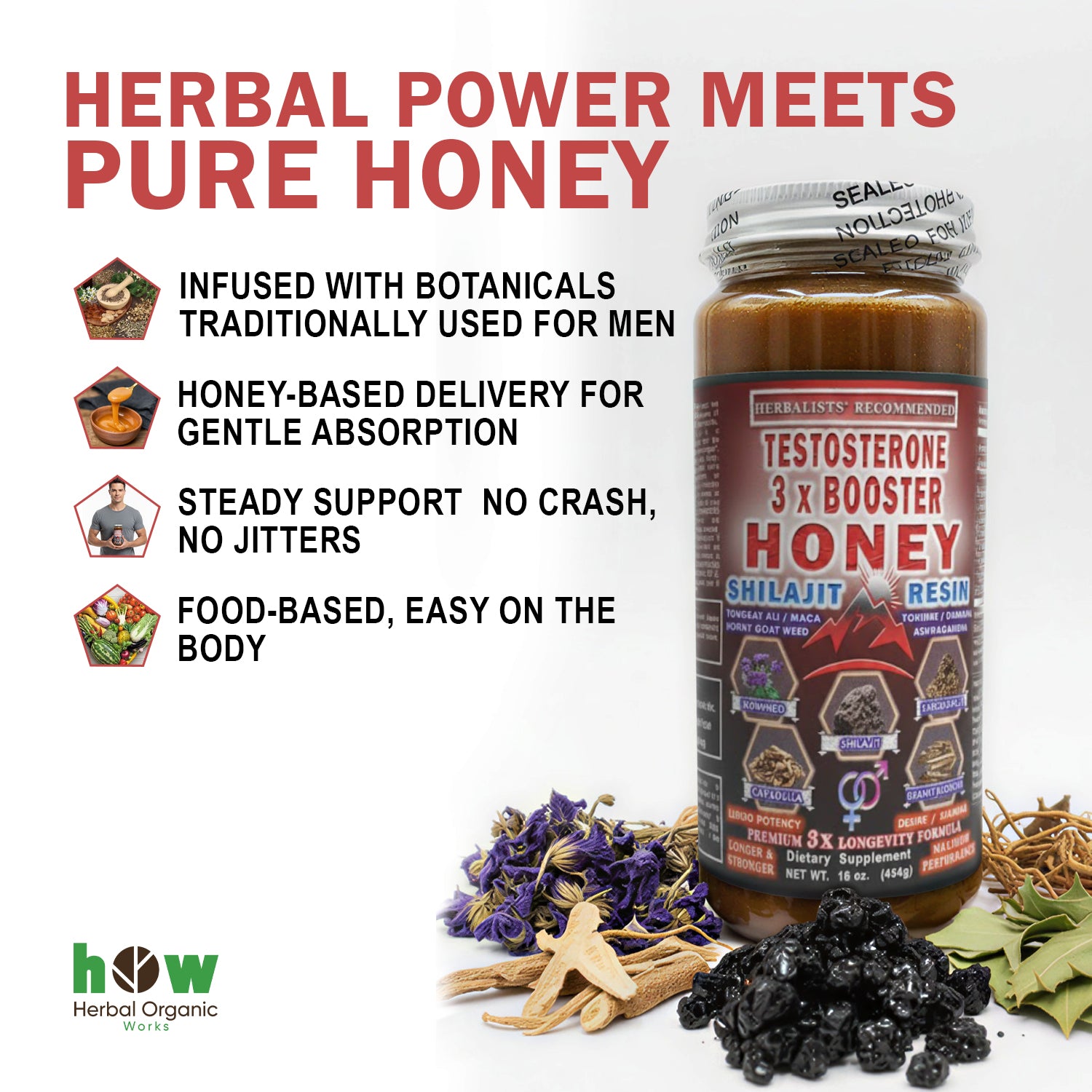 3x T-Booster Honey power