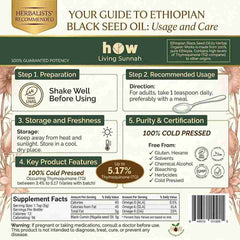 Black Seed Oil 4oz | Cold Pressed Ethiopian Nigella Sativa
