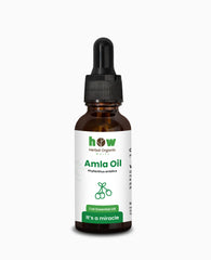 Amla Oil – Herbal Organic Works 100% Pure Cold-Pressed Oil for Hair & Skin | 1 oz Amber Glass Bottle with Dropper