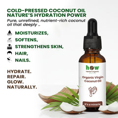 Coconut Oil – Pure Cold-Pressed for Hair & Skin, 30ml