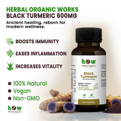 Black Turmeric –100% Natural Anti-Inflammatory & Antioxidant Supplement | 30 Capsules