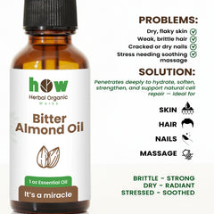 Bitter Almond Oil – Natural Care for Skin & Hair | 1 oz