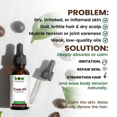 Crab Oil by Herbal Organic Works – 100% Pure Andiroba Oil for Skin Healing, Massage & Hair Care