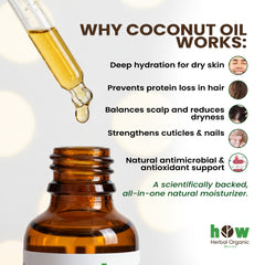 Coconut Oil – Pure Cold-Pressed for Hair & Skin, 30ml