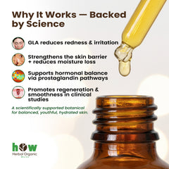 Evening Primrose Oil – Herbal Organic Works 100% Pure Oil for Women’s Health & Skin Care | 30ml