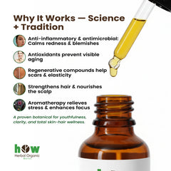 Frankincense Oil – Herbal Organic Works 100% Natural Essential Oil for Face, Hair & Relaxing Aromatherapy | 1 oz