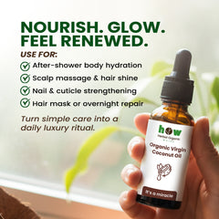 Coconut Oil – Pure Cold-Pressed for Hair & Skin, 30ml