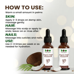 Coconut Oil – Pure Cold-Pressed for Hair & Skin, 30ml