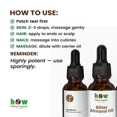 Bitter Almond Oil – Natural Care for Skin & Hair | 1 oz
