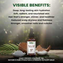 Coconut Oil – Pure Cold-Pressed for Hair & Skin, 30ml