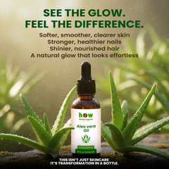 Aloe Vera Oil – 100% Pure by Herbal Organic Works | Skin, Hair & Nail Care | 1 oz Amber Glass Bottle with glass dropper