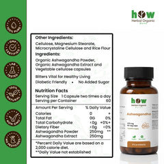 Ashwagandha Capsule Nutrition Facts