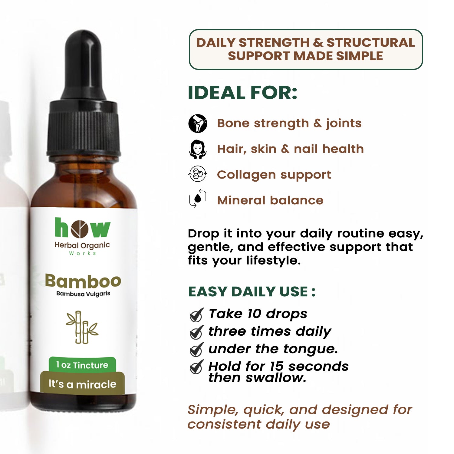 Bamboo tincture uses