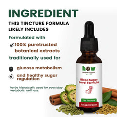 Blood sugar tincture ingredients