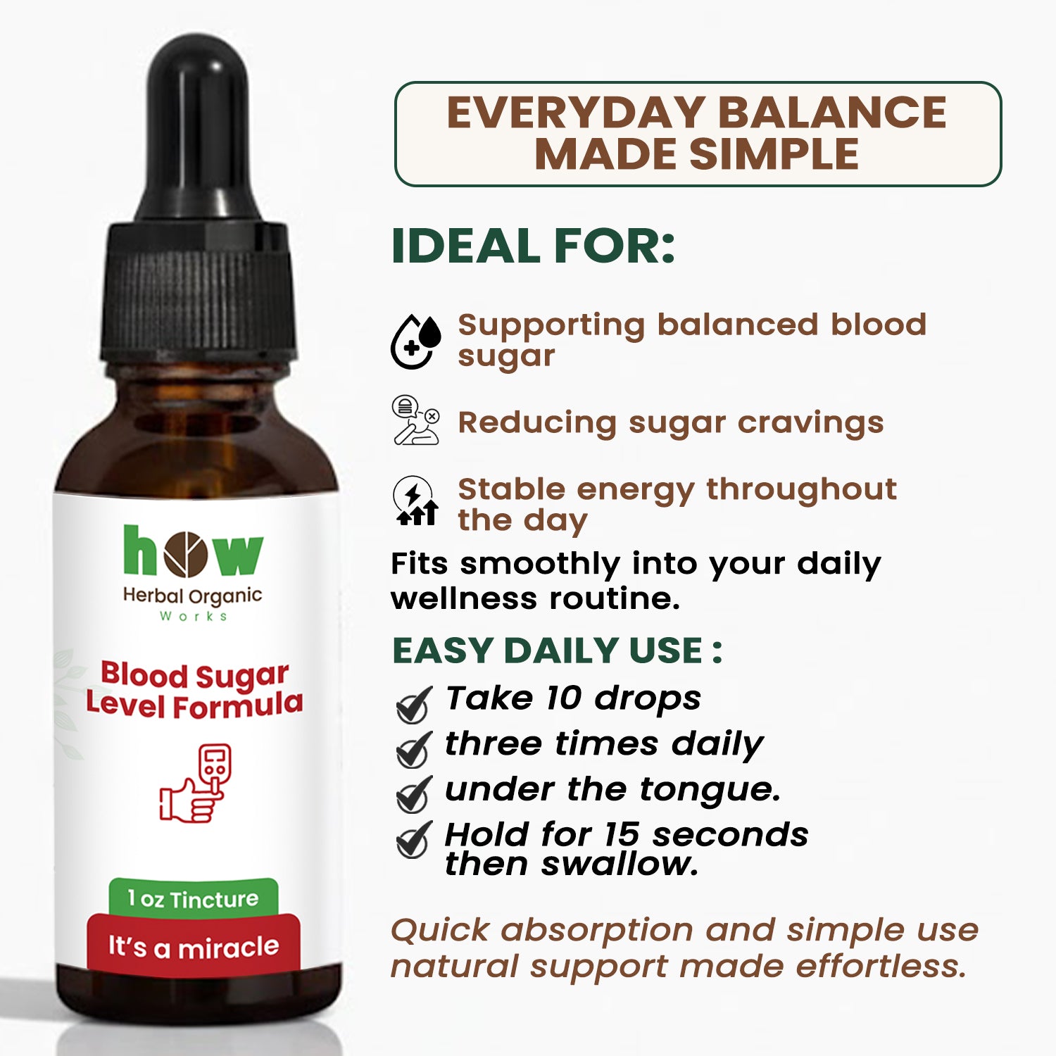 Blood sugar tincture uses