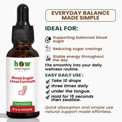 Blood sugar tincture uses