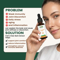 Cats claw bark extract problem solution