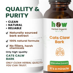 Cats claw bark extract quality