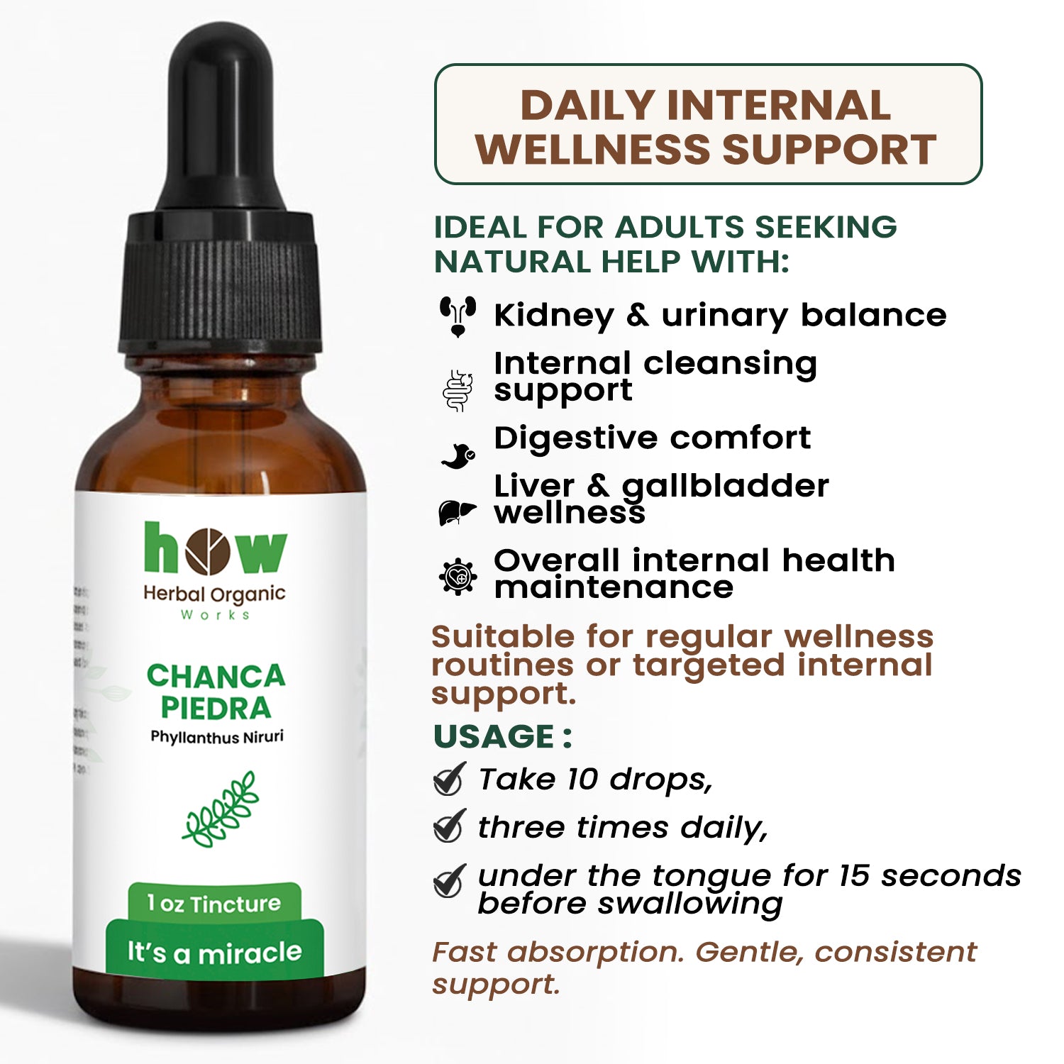 Chanca piedra Tincture uses