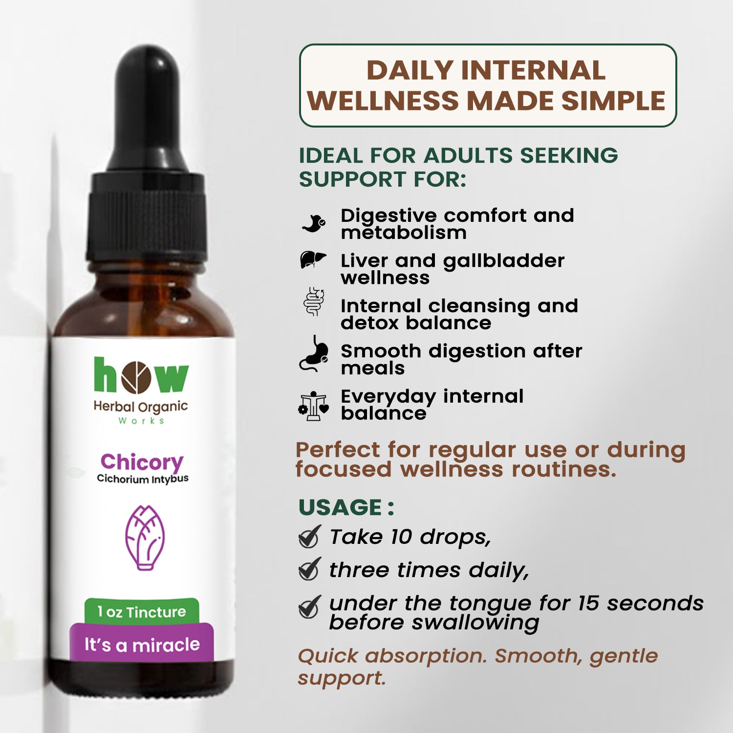 Chicory Tincture uses