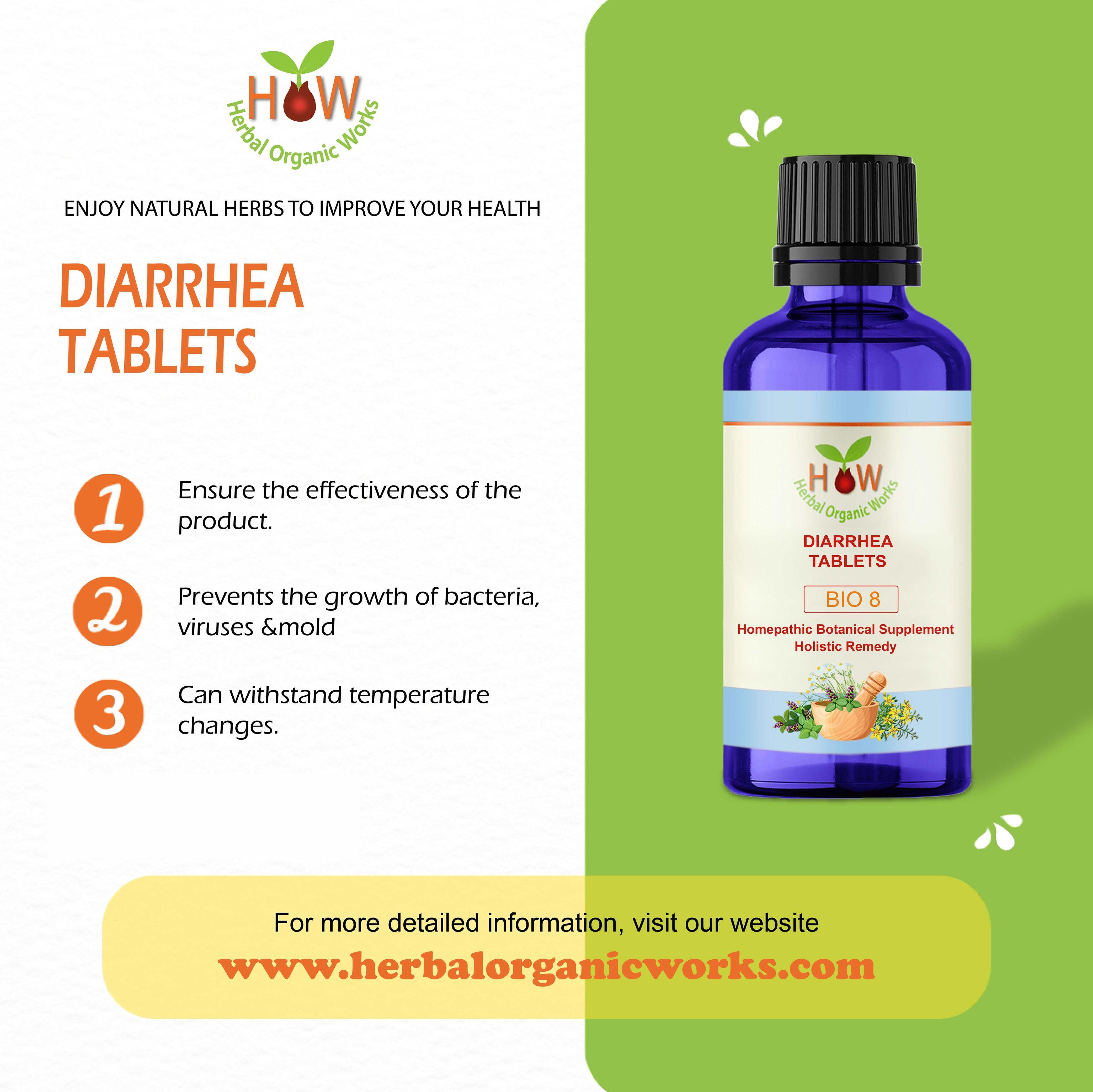 DIARRHEA SUPPORT TABLETS (BIO8)