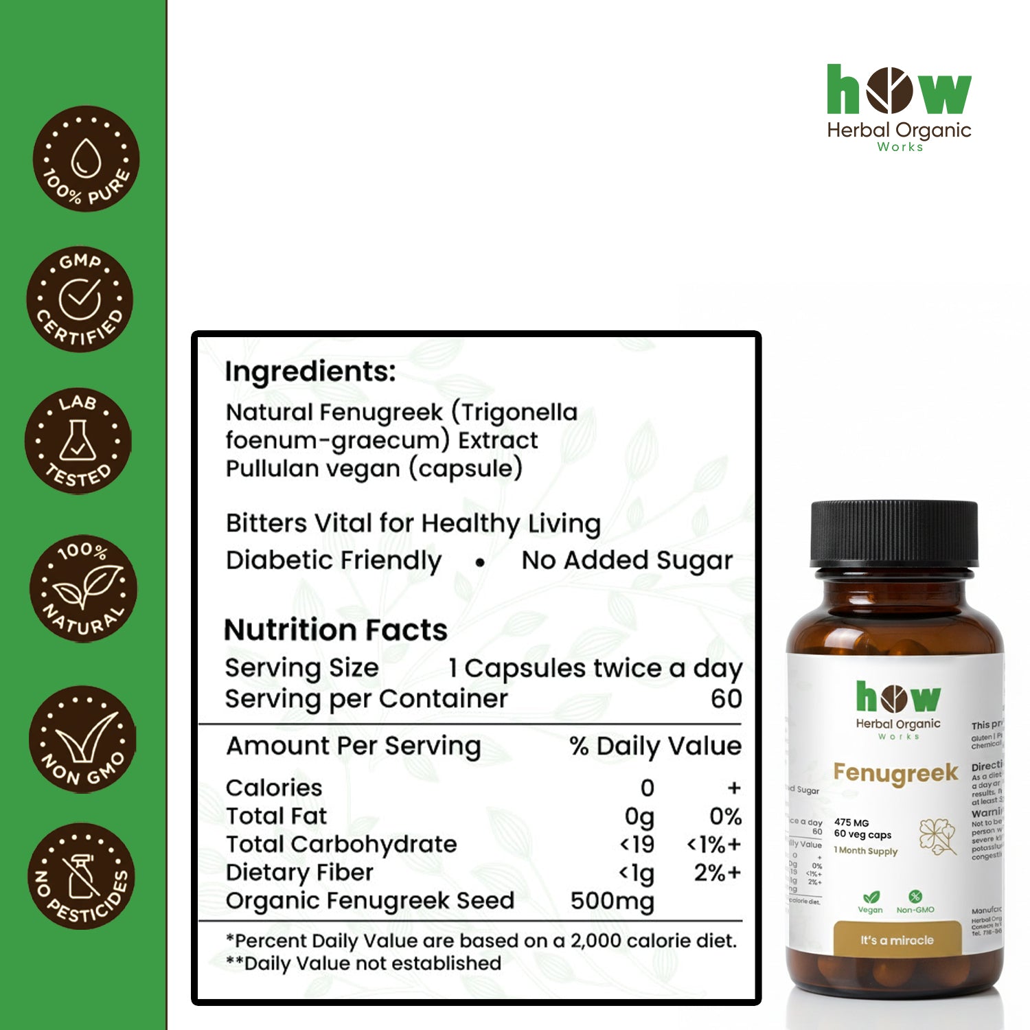 Fenugreek Capsule Nutrition Facts