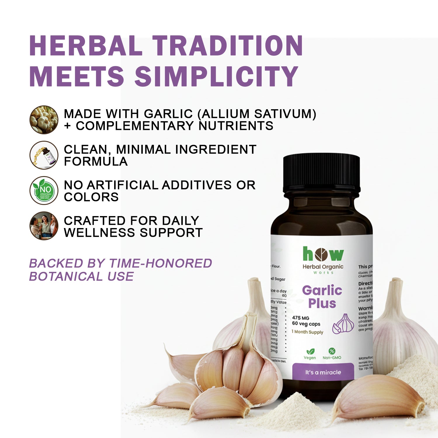 Garlic plus capsules works