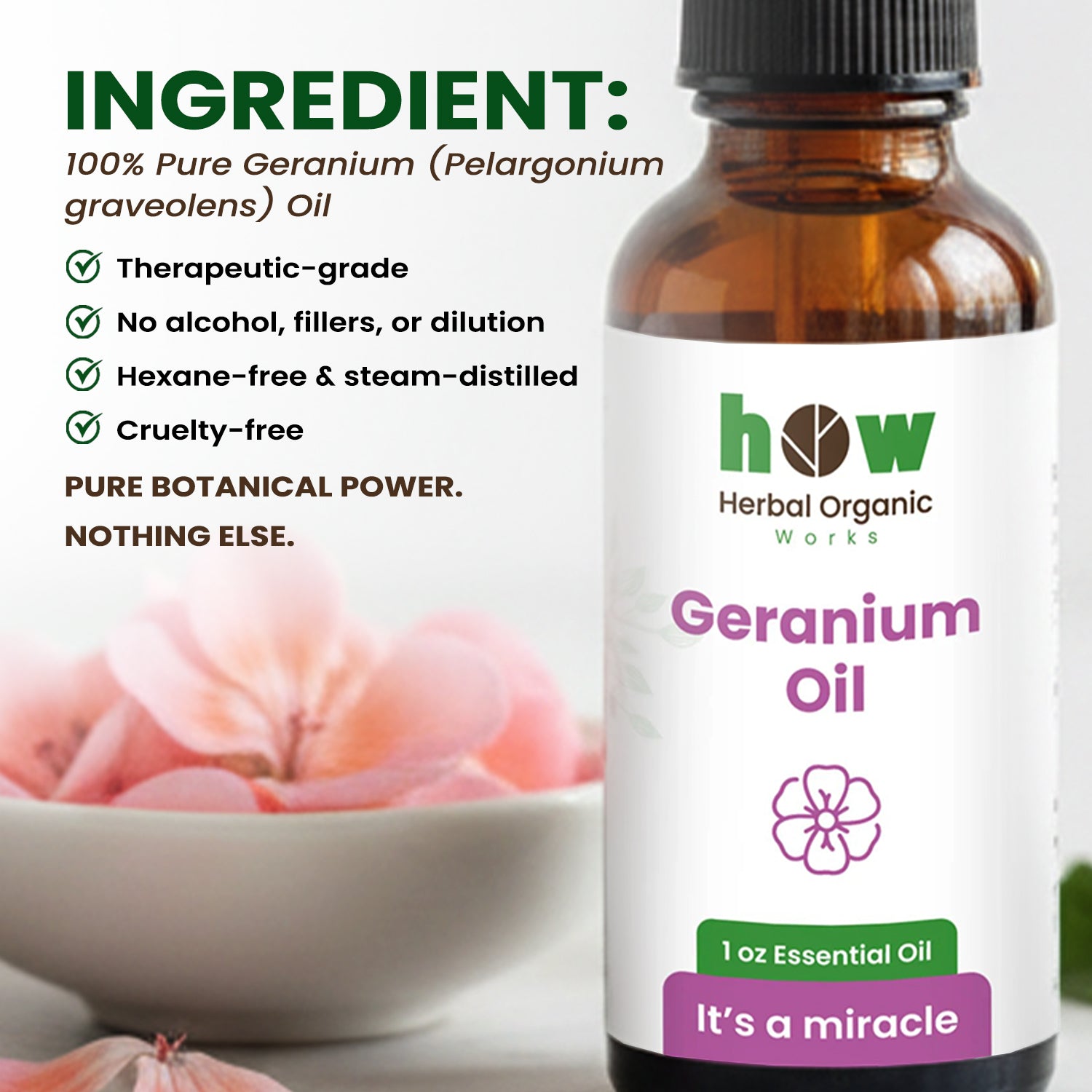 Geranium oil ingredients