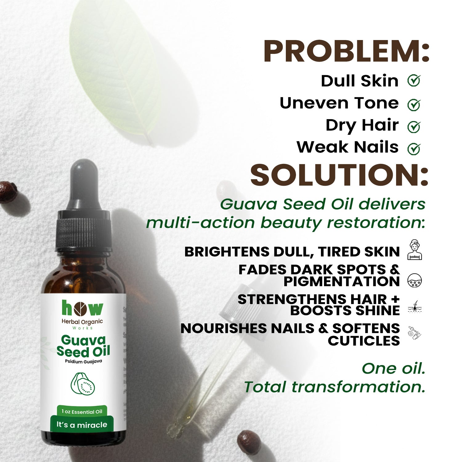 Guava seed oil problems