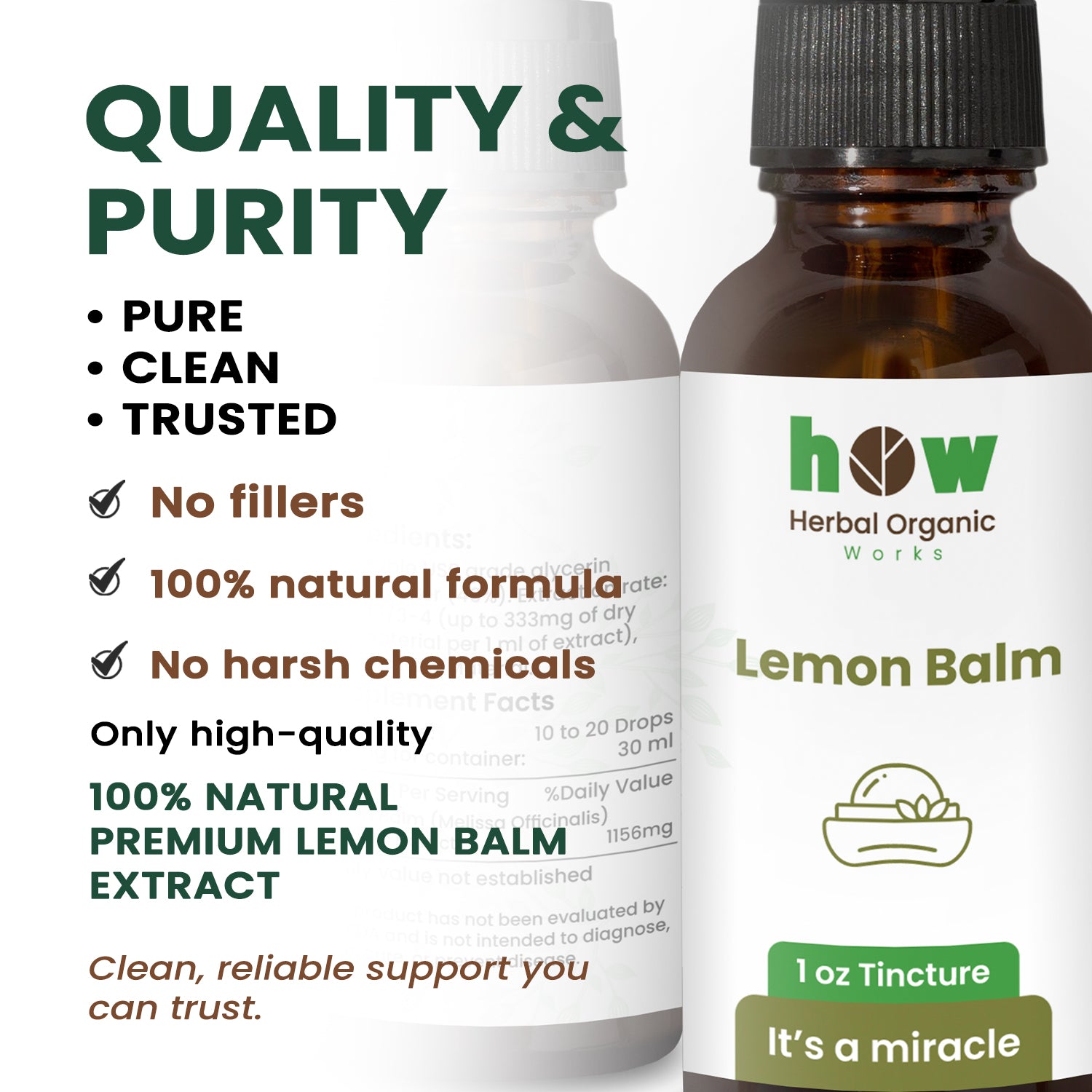 Lemon Balm Tincture quality