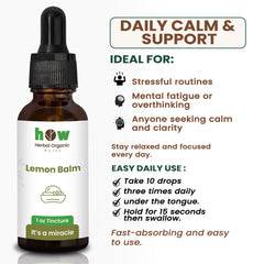 Lemon Balm Tincture uses