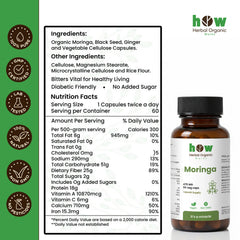 Moringa capsule Nutrition Facts