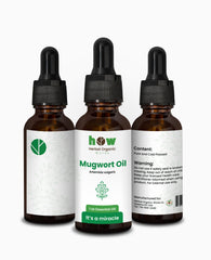 Mugwort Oil by Herbal Organic Works – Pure Natural Oil for Relaxation, Skin Hydration & Scalp Care