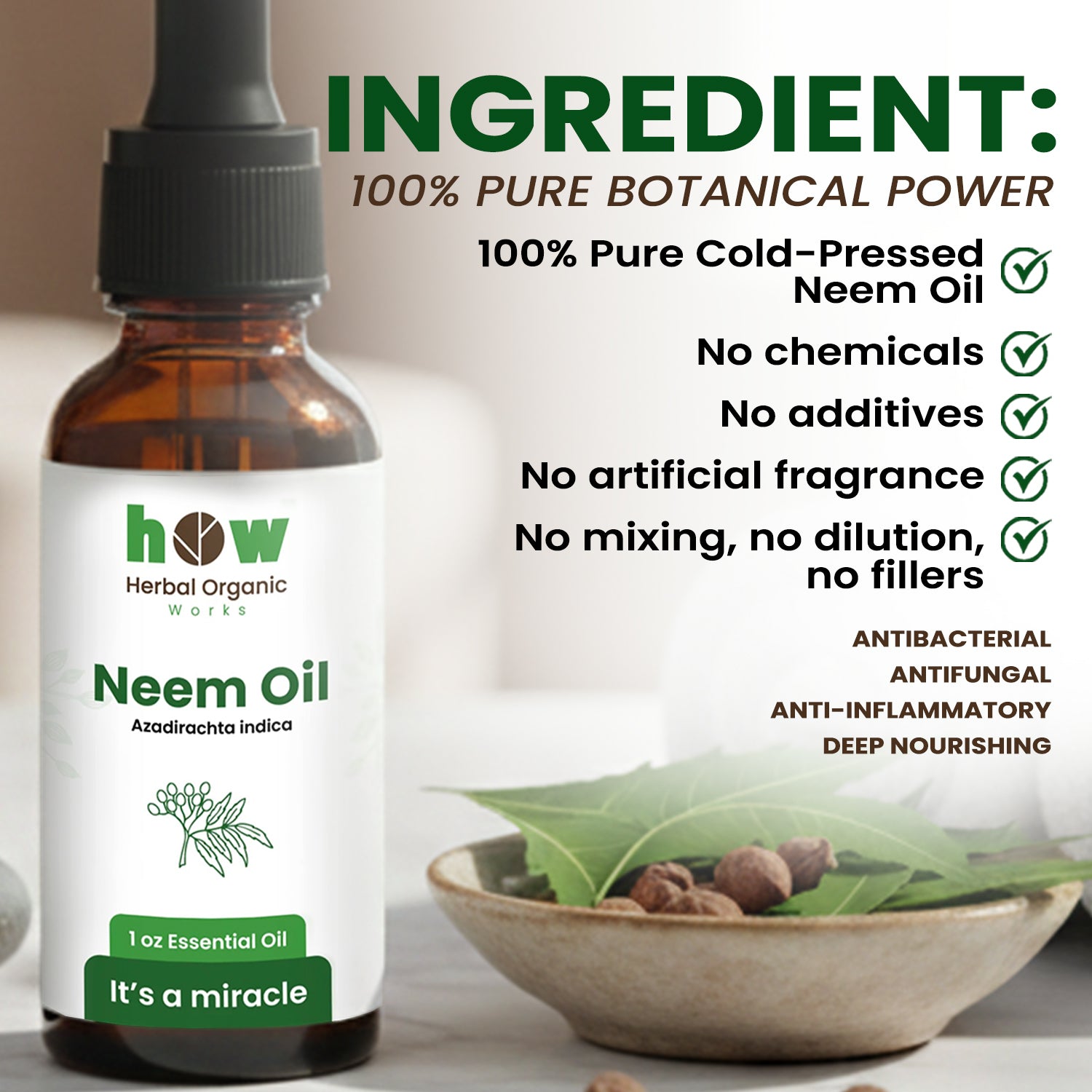 Neem oil ingredients