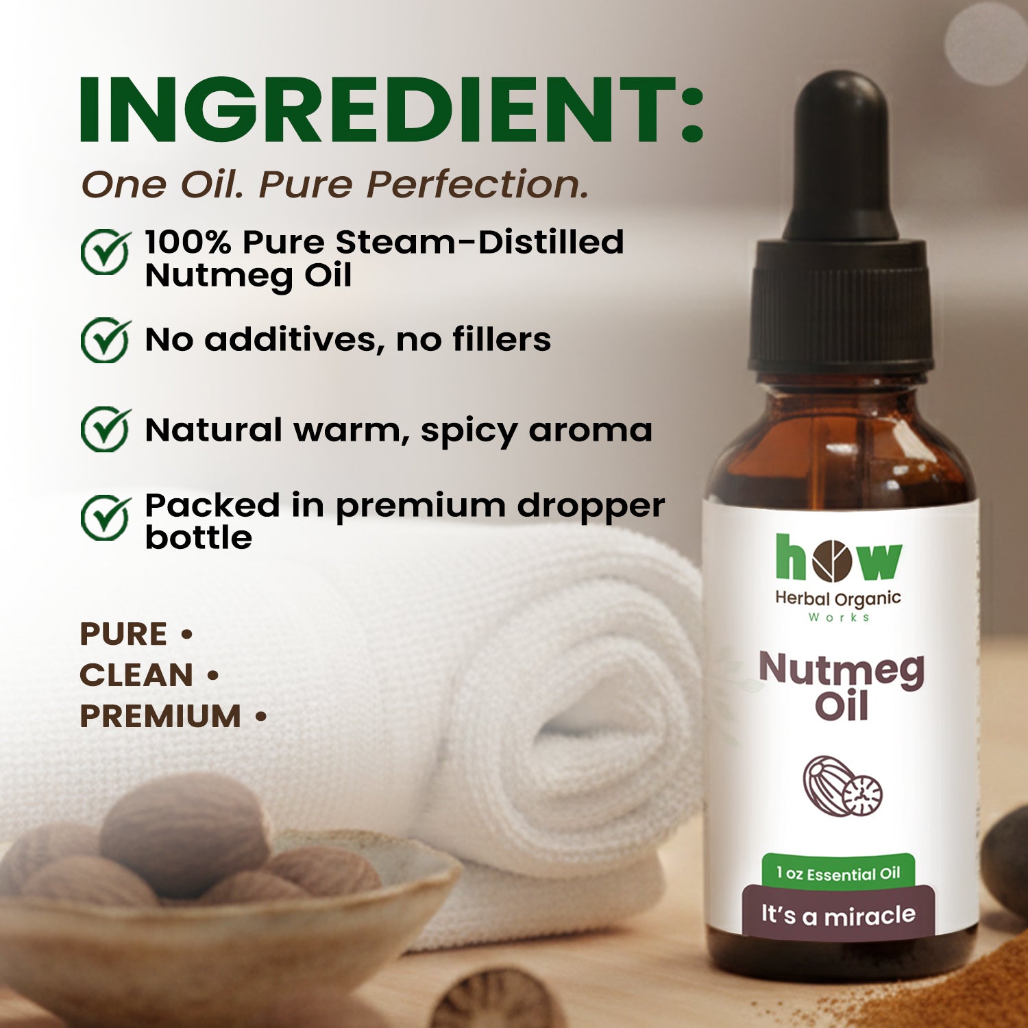 Nutmeg oil ingredients