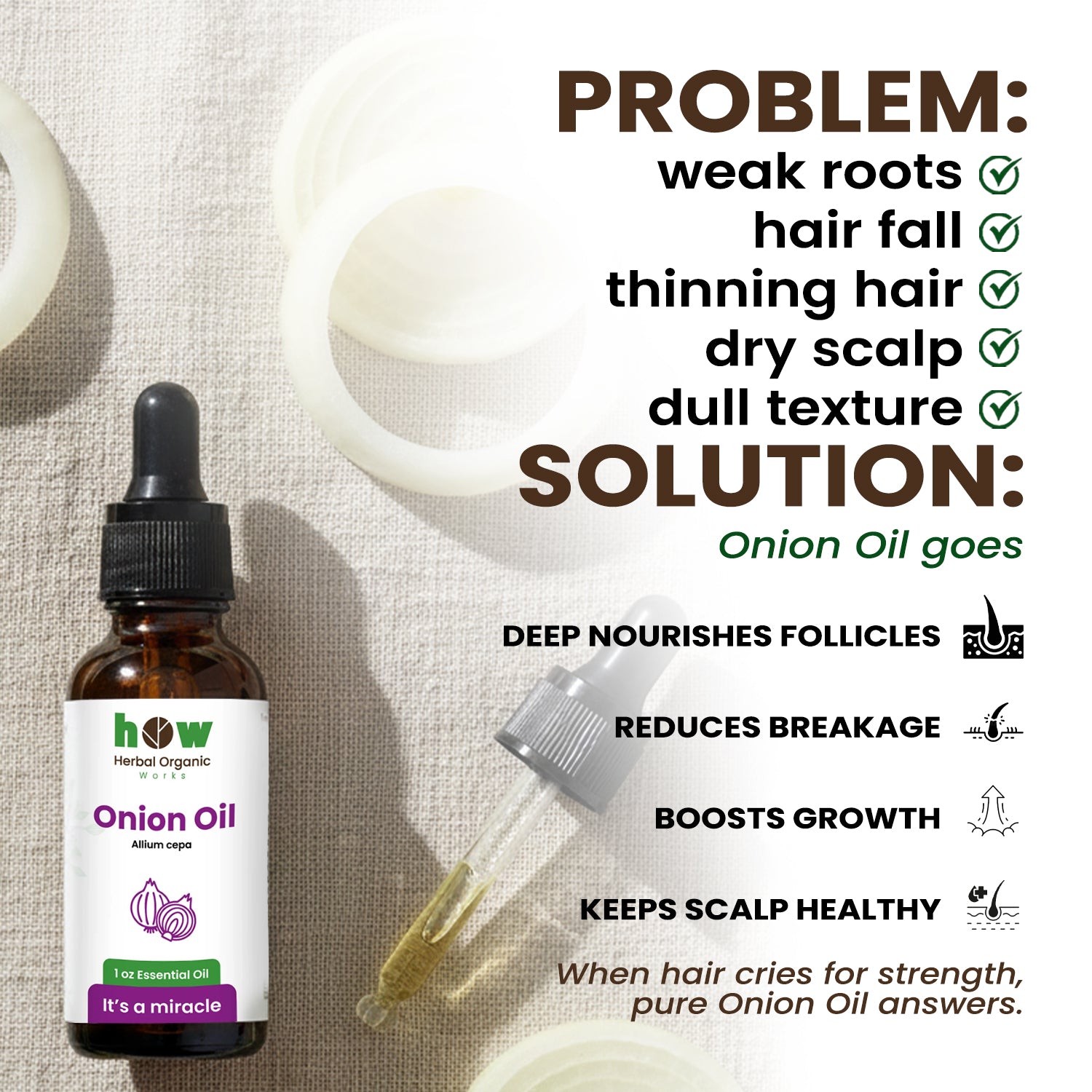 Onion oil problem & solution