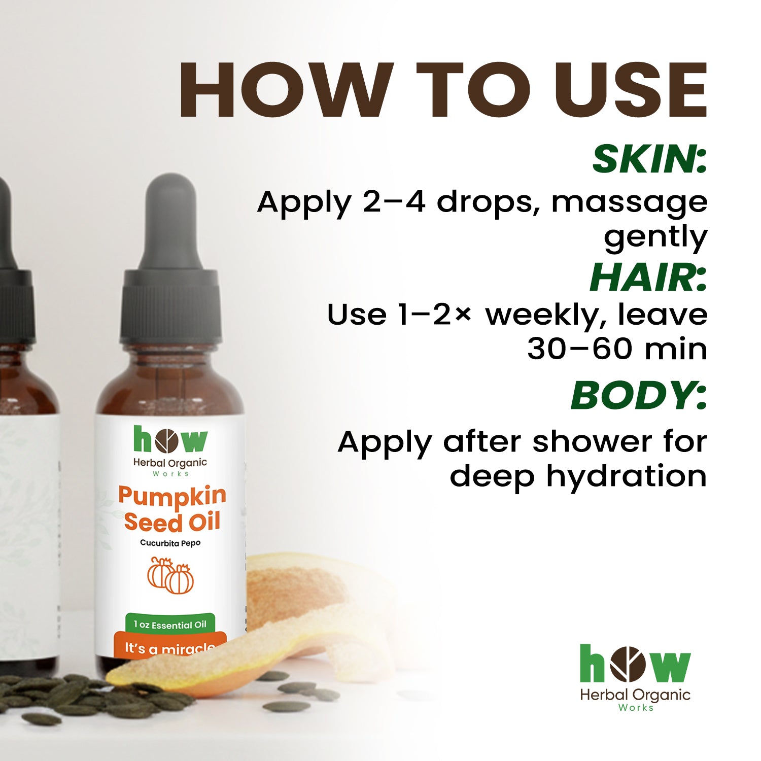 Pumpkin seed oil uses