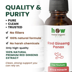 Red Ginseng panax tincture quality
