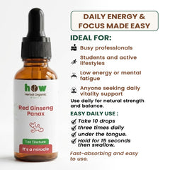 Red Ginseng panax tincture uses