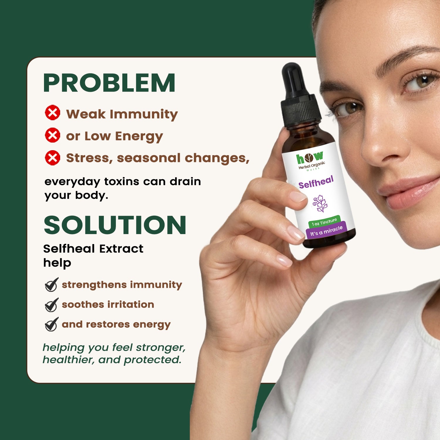 Selfheal tincture problem