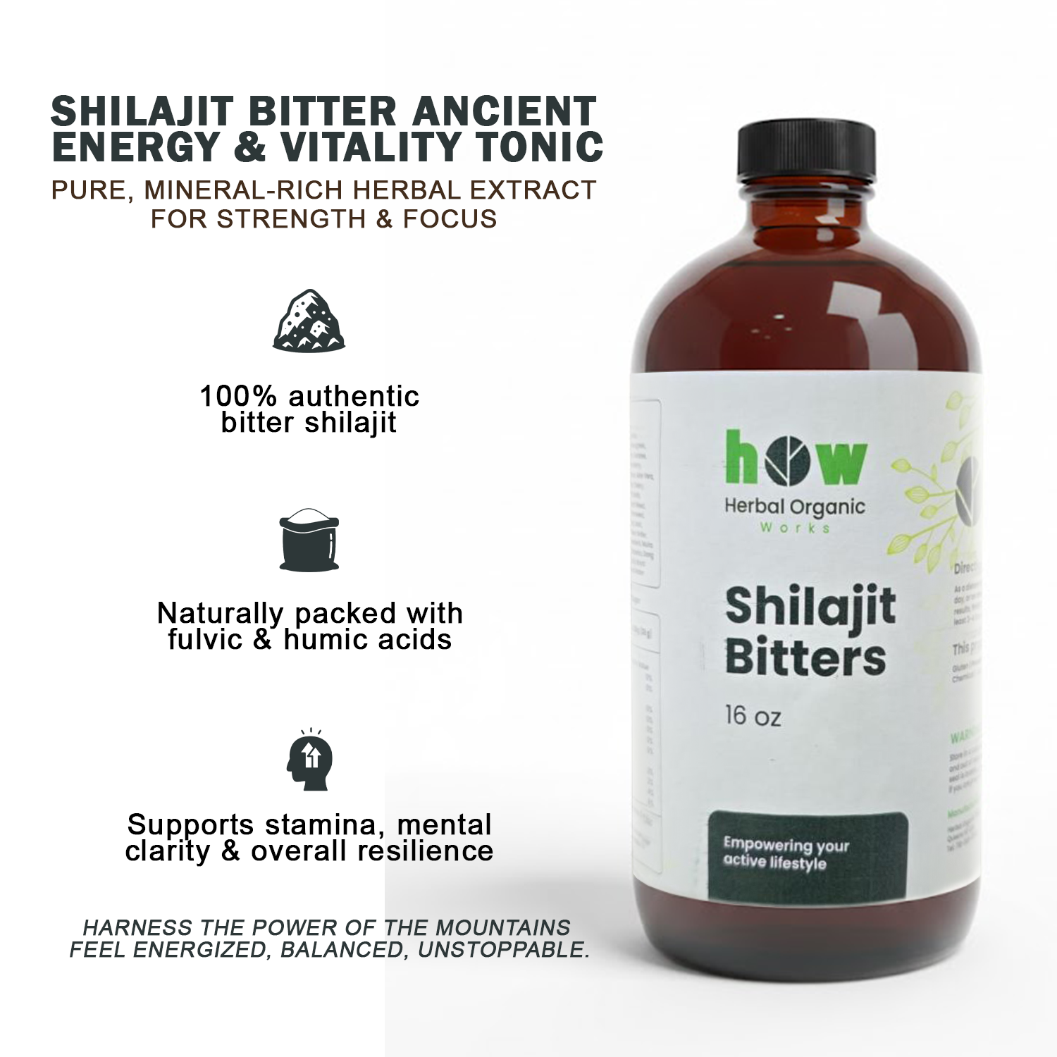 Shilajit Bitters energy