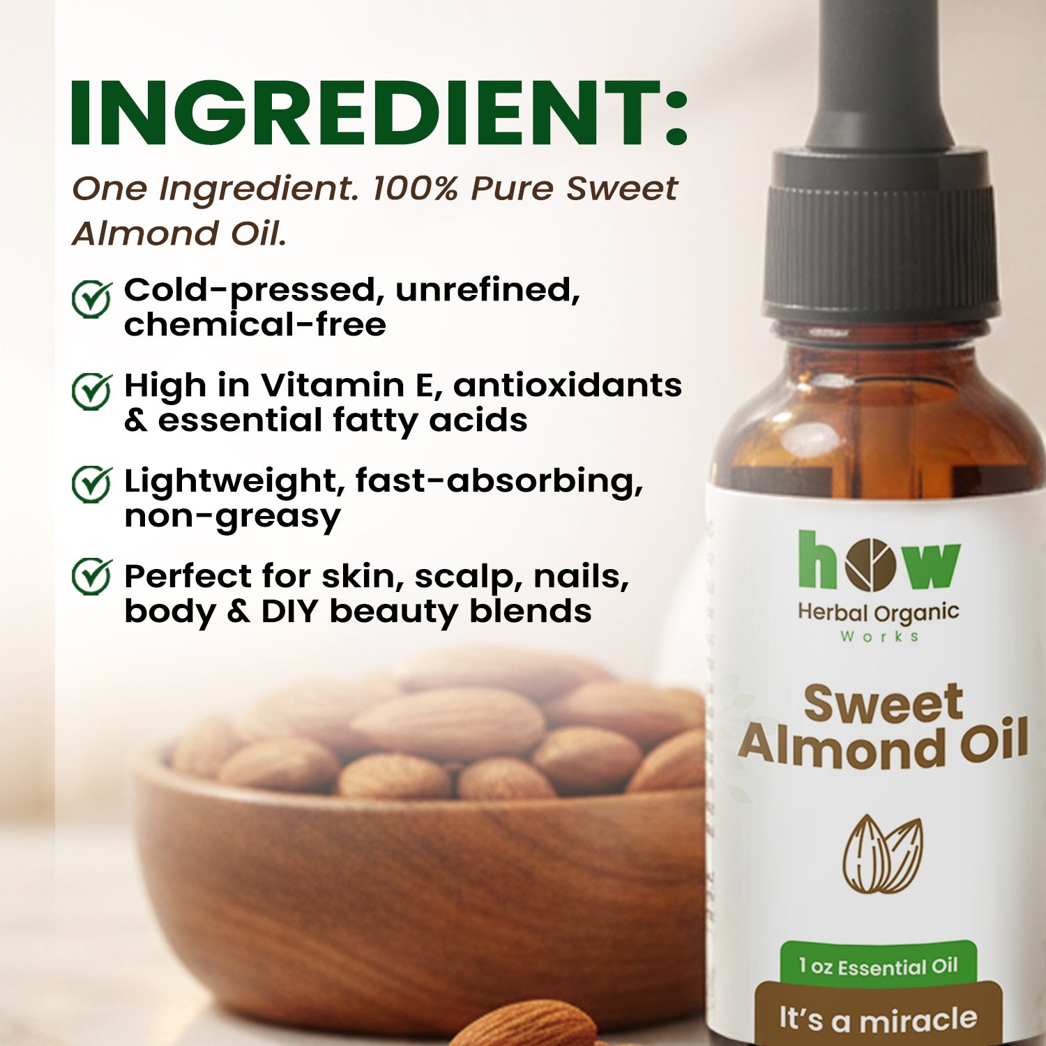 Sweet Almond oil ingredients