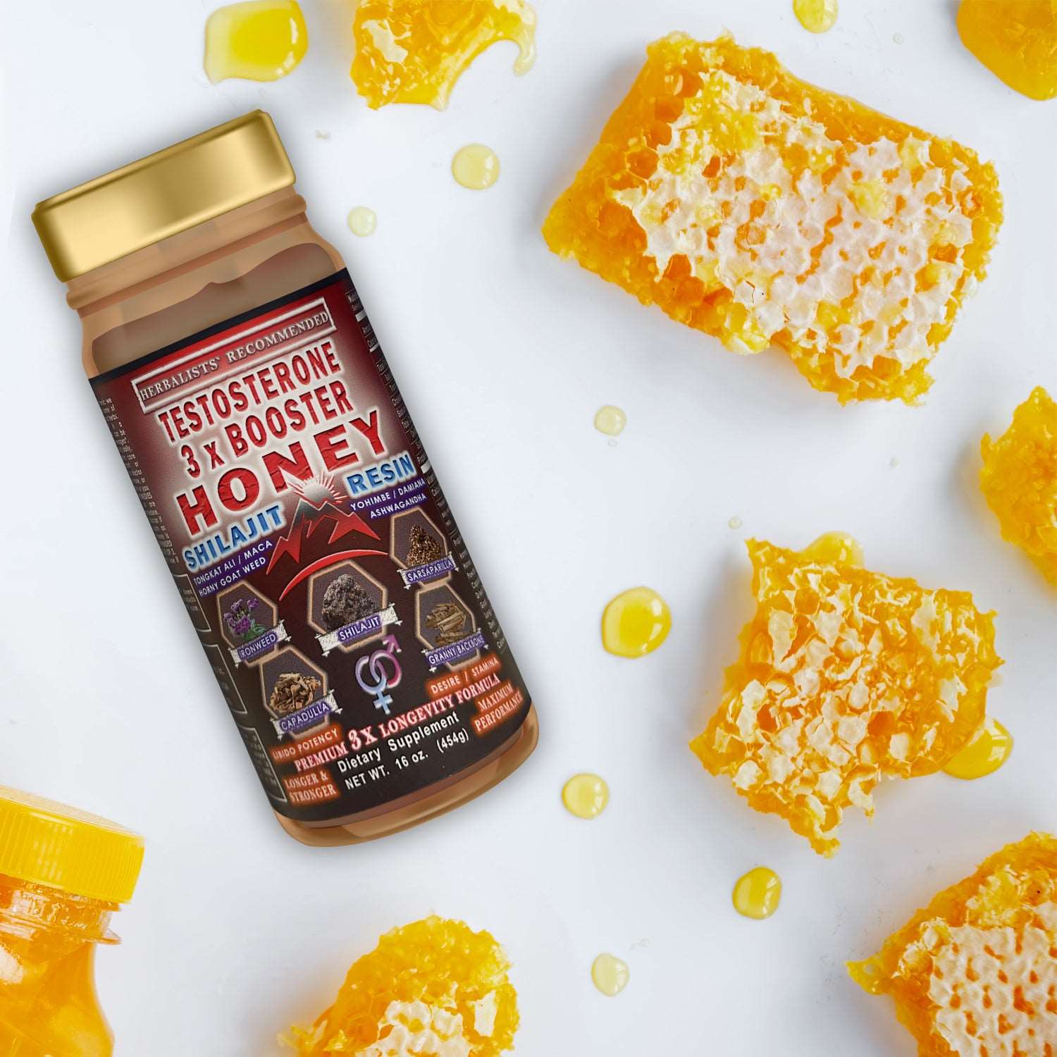 TESTOSTERONE 3x booster honey
