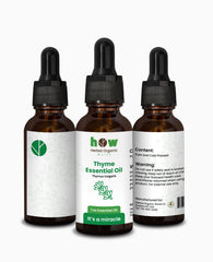 Thyme Essential Oil – Herbal Organic Works 100% Pure Oil for Diffuser, Aromatherapy & Massage | 1 oz
