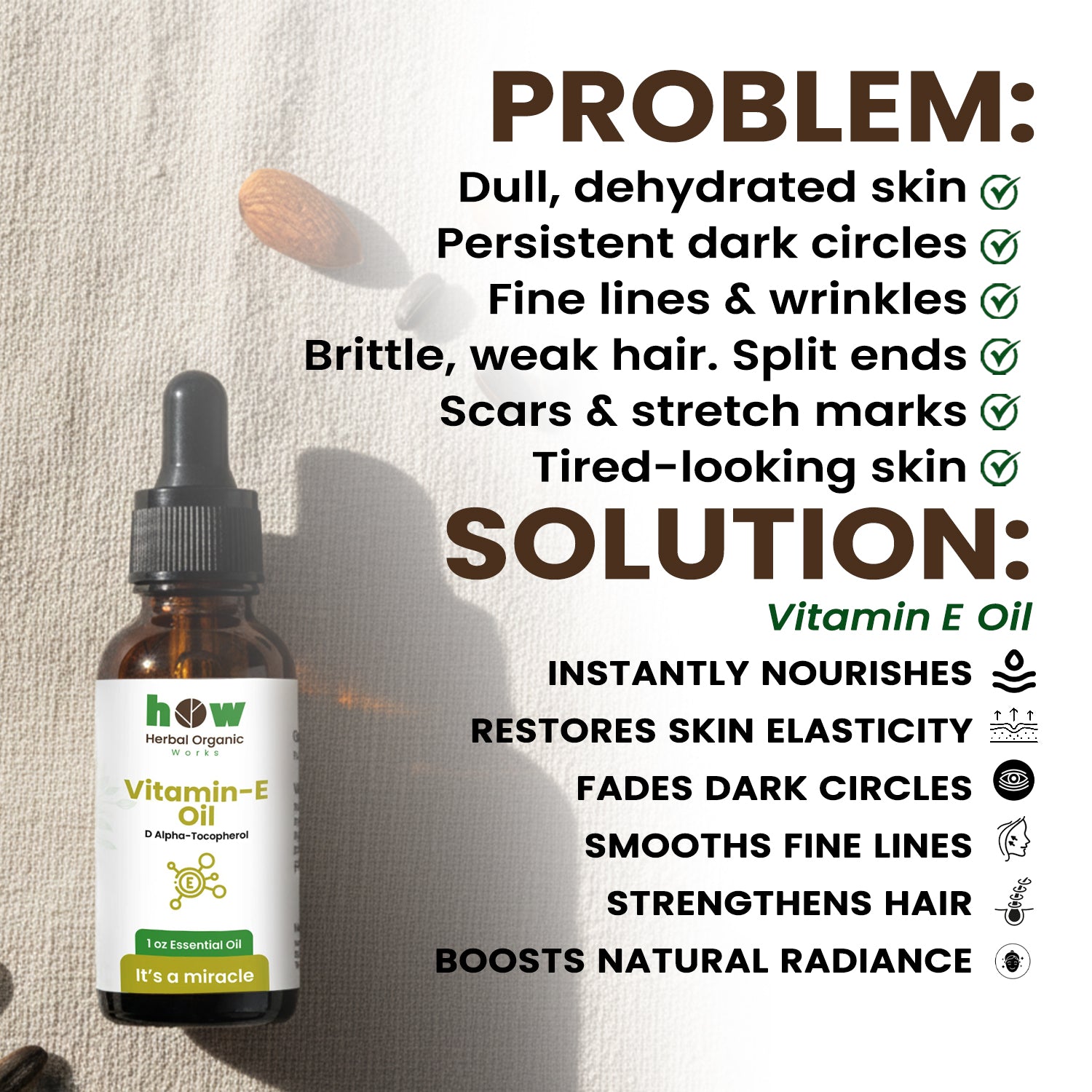 Vitamin E Oil problem solution